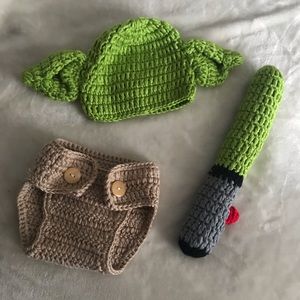 star wars - yoda baby photo shoot costume